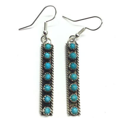 Dominic Duboise Navajo turquoise earrings