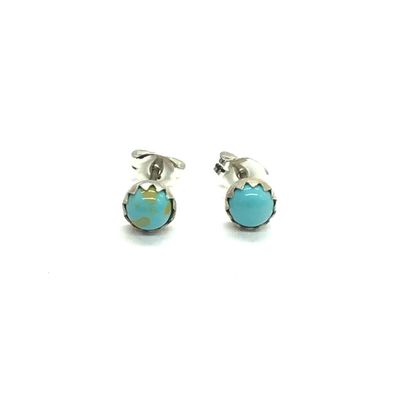 Linda Yazzie Navajo turquoise earrings