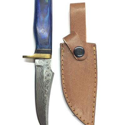 Damascus bladed knife