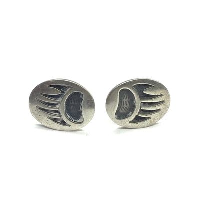 Walter Polelonema Hopi overlay earrings