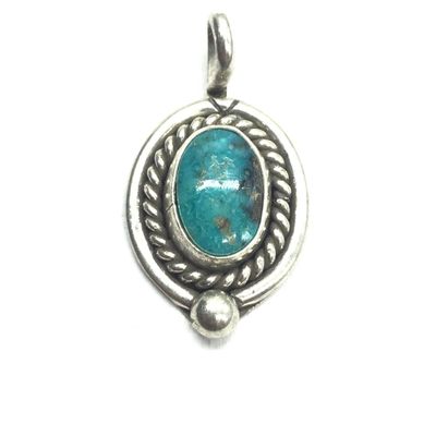 Navajo turquoise pendant