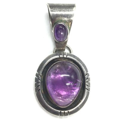 Navajo amethyst pendant