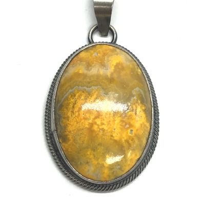 Eli Skeets Bumble Bee Jasper pendant