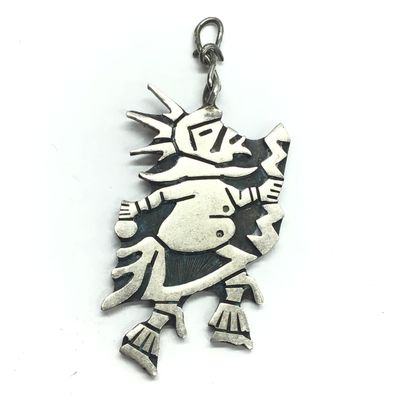 Fernando Puhuhefvaya Hopi overlay pendant