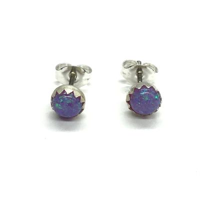 Linda Yazzie Navajo opal earrings