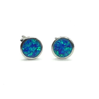 Southwest style opal earrings