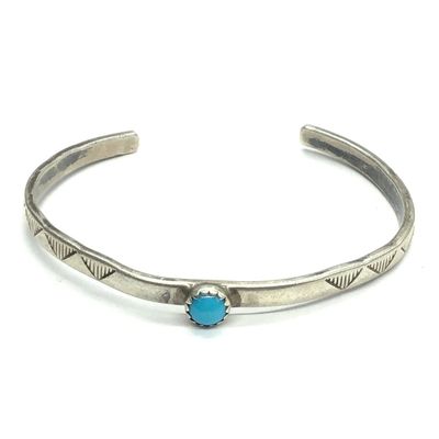 Jenn Garcia San Felipe Pueblo turquoise cuff