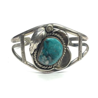 Navajo turquoise cuff bracelet