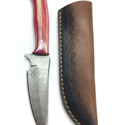 Damascus bladed knife