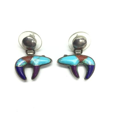 Native American multi stone earrings
