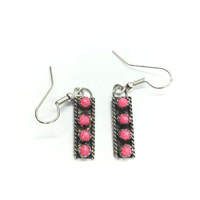 Esther White Navajo Opal earrings