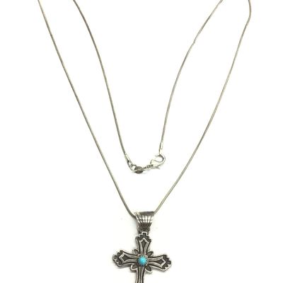 Robert Martinez Navajo turquoise pendant necklace