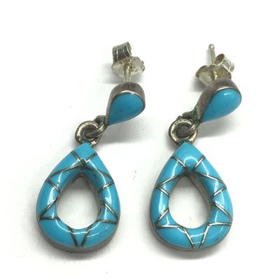 Zuni turquoise earrings
