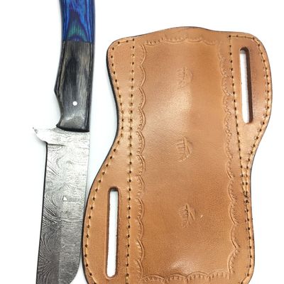Damascus bladed knife