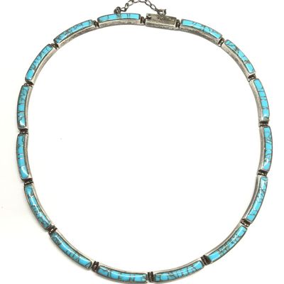 Maheli Nez Navajo turquoise necklace