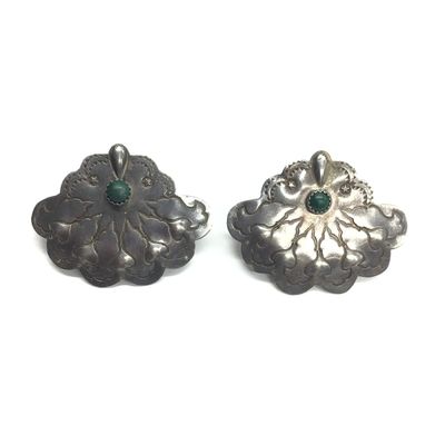 Navajo concho earrings