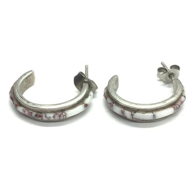 Zuni marbled stone earrings