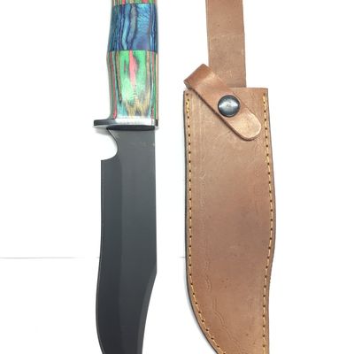 Steel hunting knife