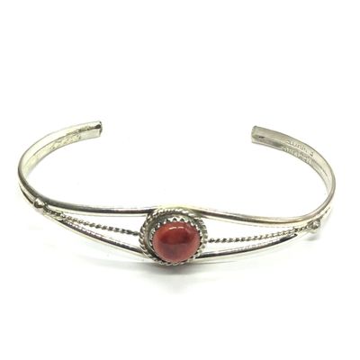Esther White Navajo spiny cuff bracelet
