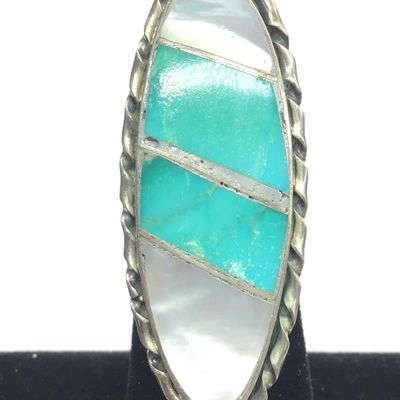 Norman Lee Navajo inlay ring