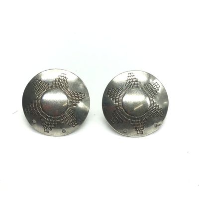 Native American concho earrings