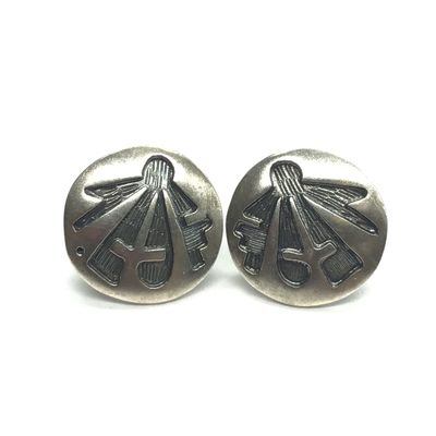 Native American overlay earrings