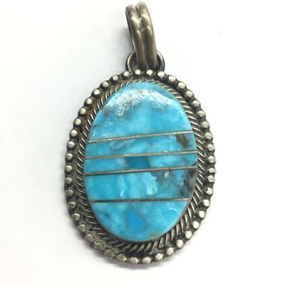 Eli Skeets Navajo Turquoise pendant