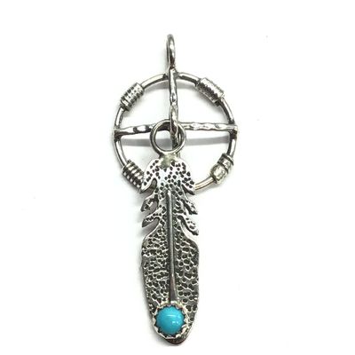 Sharon McCarthy Navajo turquoise pendant
