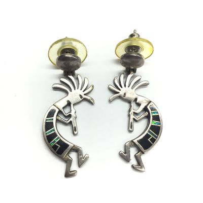 Native American kokopelli earrings