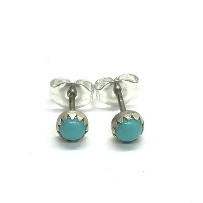 Linda Yazzie Navajo turquoise earrings
