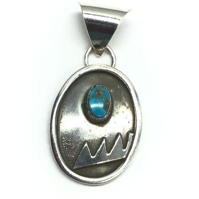 Navajo turquoise pendant