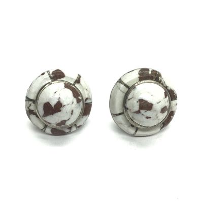 Navajo White Buffalo earrings
