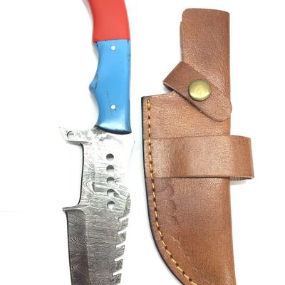 Damascus bladed knife