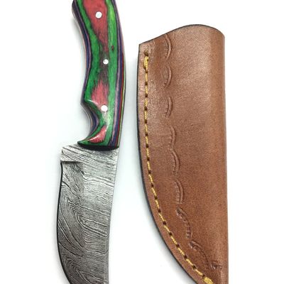 Damascus bladed knife
