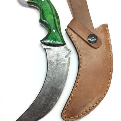Damascus Karambit knife