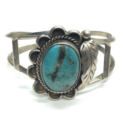 Navajo turquoise cuff bracelet