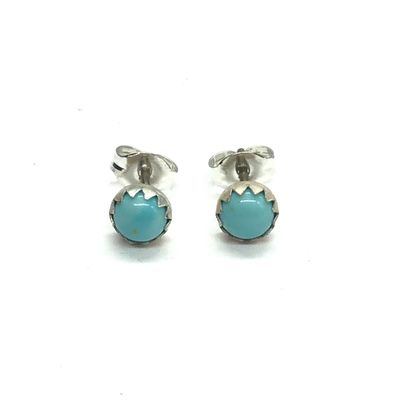 Linda Yazzie Navajo turquoise earrings