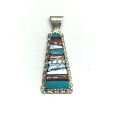 Veronica Martz Zuni multi stone pendant