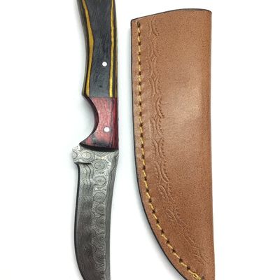 Damascus bladed knife