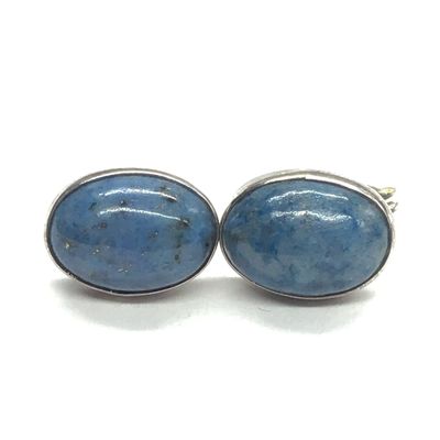 Navajo blue denim lapis earrings