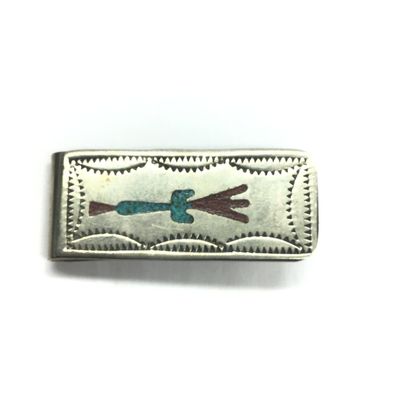 Navajo chip inlay money clip