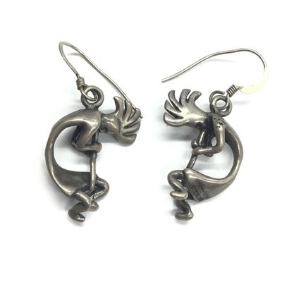 Native American kokopelli earrings