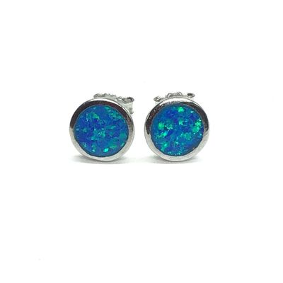 Southwest style opal earrings
