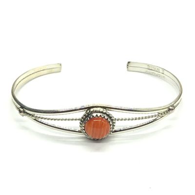 Esther White Navajo spiny cuff bracelet