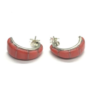 Zuni spiny oyster earrings