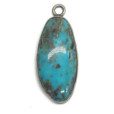 Vintage Navajo turquoise pendant