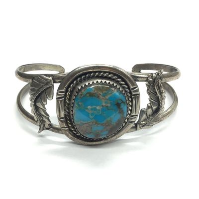 Navajo turquoise cuff bracelet