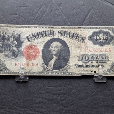 Sale Photo Thumbnail #294: 1917 Series $1 United States Red Seal Note