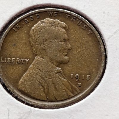 Sale Photo Thumbnail #250: 1915-S Lincoln Wheat Cent - F, Semi Key Date