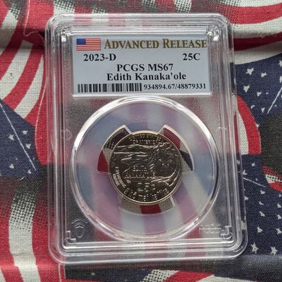 Sale Photo Thumbnail #261: 2023-D Edith Kanaka'ole Quarter - PCGS MS67 - Advanced Release